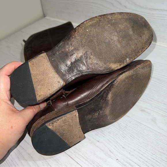 Frye Phillip Harness Tall Brown Leather Equestrian Style Boots 76850 Size 6.5 - Picture 6 of 10